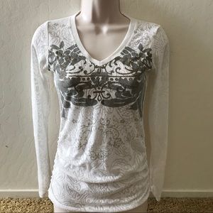 🖤XS CABI THIN WHITE LONG SLEEVE🖤